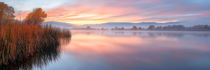  A body of water with trees lining its shoreline and clouds in the upper backdrop