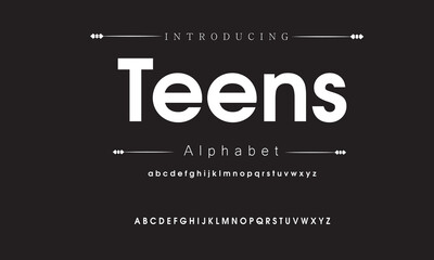 Creative Minimalist Font Style