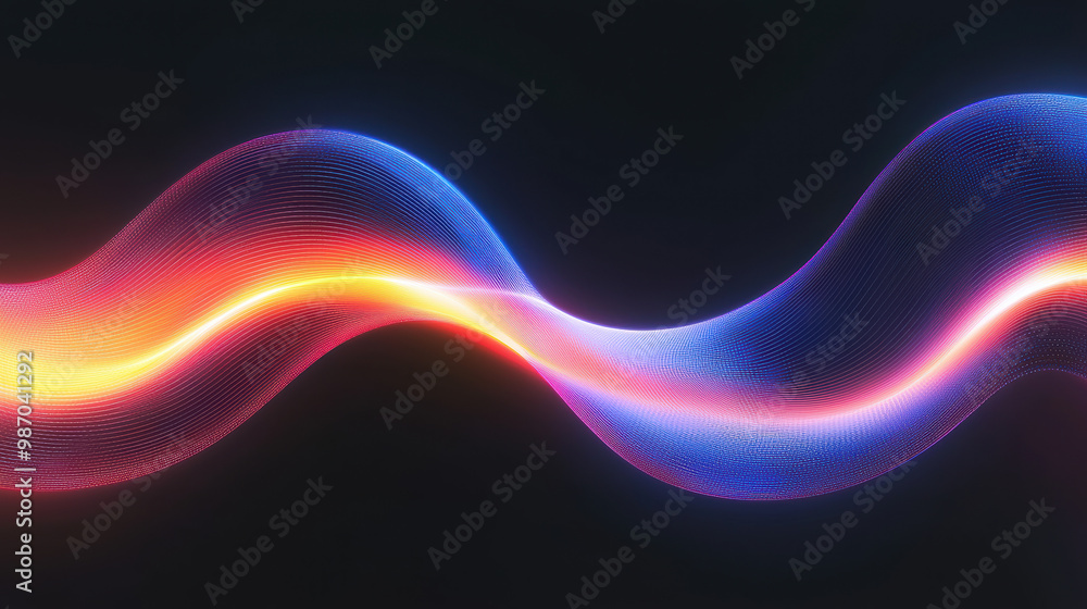 Aufkleber grainy background. abstract colorful wave design representing energy flow and technology. ideal for 