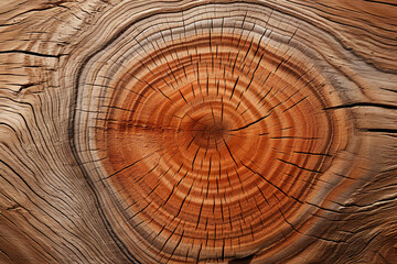 Outstanding close up of a wooden surface with a pattern of a circle on the top