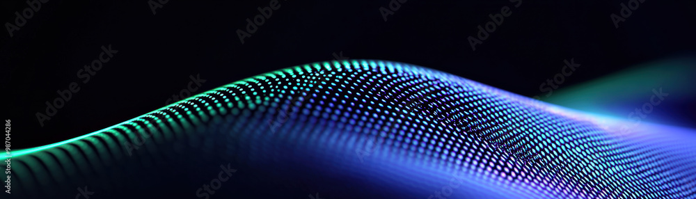 Poster grainy background. abstract digital wave pattern with vibrant neon colors. this mesmerizing visual e