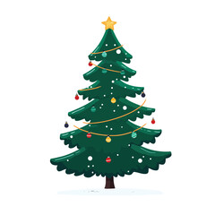 Fototapeta premium A highly decorative christmas tree