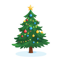 Fototapeta premium A highly decorative christmas tree