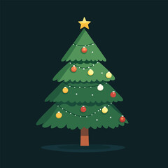Obraz premium Christmas tree isolated