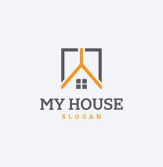 My House Vector logo concept 