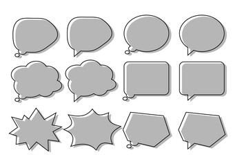 シンプルな吹き出しセット33