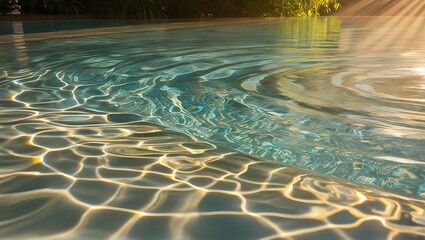 	
Blue wave abstracts or natural rippled water texture background Water waves in sunlight	
