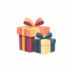 Obraz premium christmas gift boxes with snowflakes