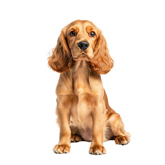 Golden Cocker Spaniel Puppy Sitting