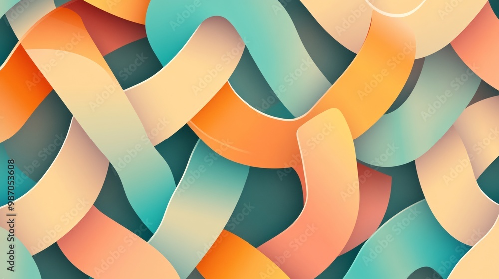 Poster colorful abstract pattern background design.