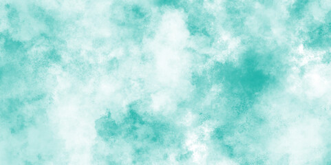 Watercolor stain with hand paint pattern on blue canvas, Abstract beautiful light blue cloudy sky clouds with stains, Creative vintage light sky blue background with various clouds and fogg.