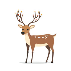 Obraz premium Reindeer in Christmas