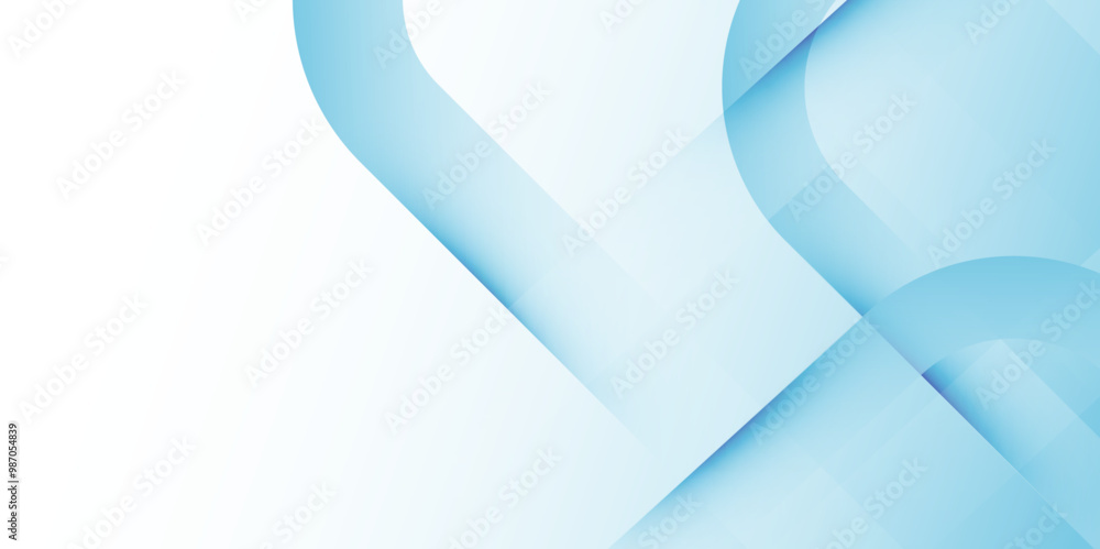 Aufkleber Abstract blue and white diagonal geometric shapes line background. blue color background abstract art.  Trendy minimal banner, Vector illustration abstract graphic design pattern background template.
