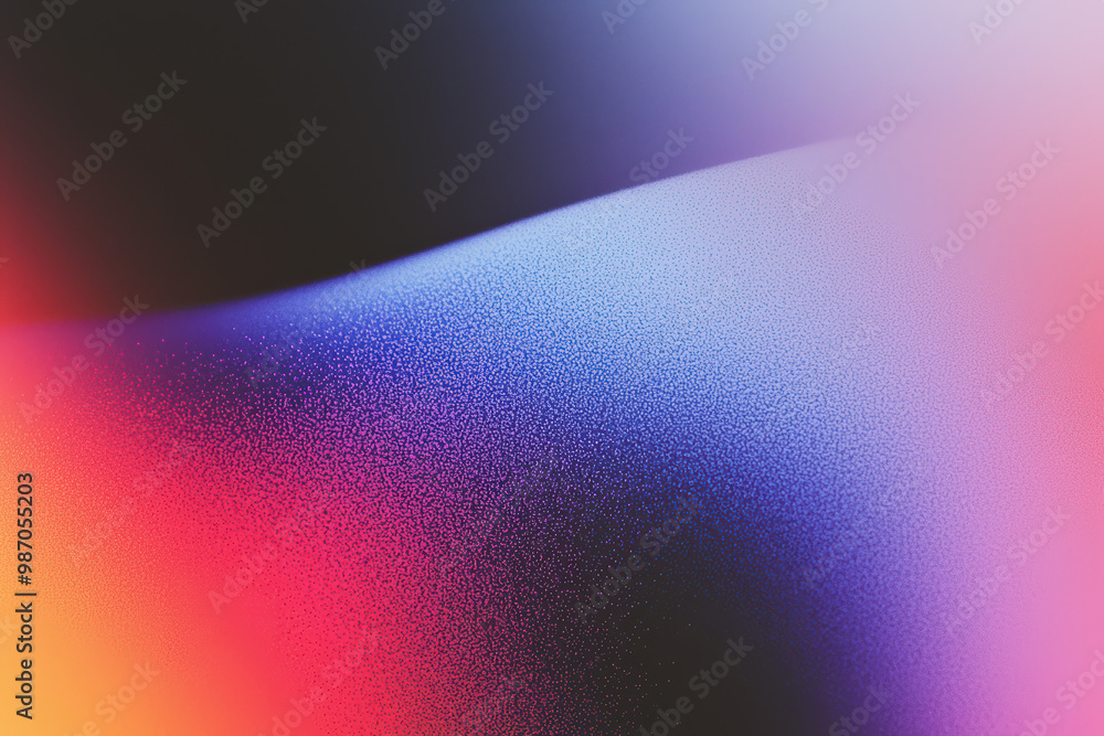 Poster grainy background. a vibrant abstract wave pattern with a blend of colors, featuring soft gradients 