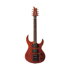 Obraz premium Red Electric Guitar Isolated
