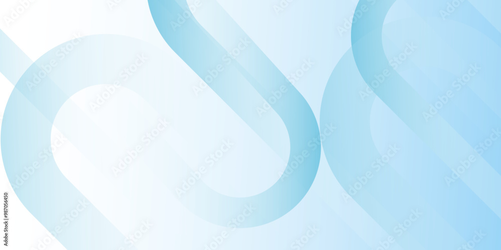Aufkleber Abstract blue and white diagonal geometric shapes line background. blue color background abstract art.  Trendy minimal banner, Vector illustration abstract graphic design pattern background template.