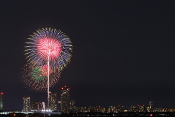都会の花火