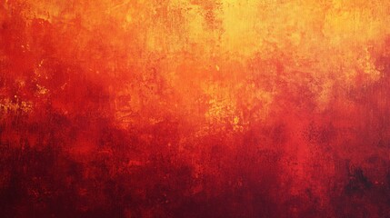 Fototapeta premium Abstract background with a transition from fiery red to sunset orange, featuring a raw, distressed texture.