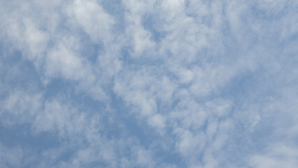 Blue sky background with tiny clouds, Nature cloud blue sky background, Blue Sky with Fluffy White Clouds on a Sunny Summer Day