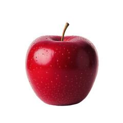 red apple isolated on white