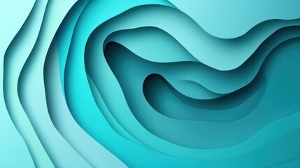 Fototapeta premium A paper cut background with layered shapes and soft shadows, creating a 3D effect that adds depth to any design.