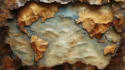 Obraz premium Ancient World Map