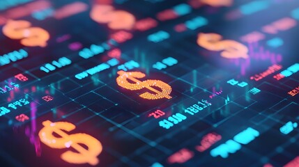 Digital Currency Abstract Background