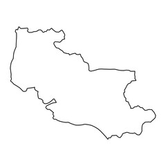 Fototapeta premium Upper Kohistan district map, administrative division of Pakistan. Vector illustration.