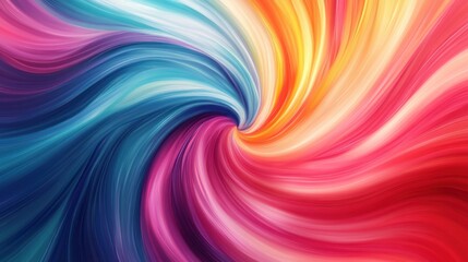 A vibrant abstract background with swirling colors and dynamic shapes, perfect for design or digital art with space for text.