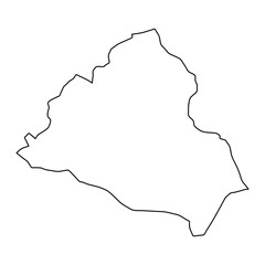 Charsadda district map, administrative division of Pakistan. Vector illustration.