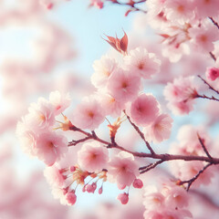 Obraz premium Springtime Sakura generative ai