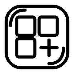 Obraz premium Modern UI UX - clean dashboard icon