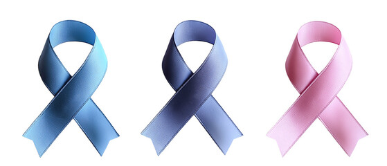 Deaf Awareness Ribbon isolated floating textured against a white background	