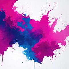 Obraz premium Vibrant Maroon, Blue, and Pink Ink Splash Abstract Background