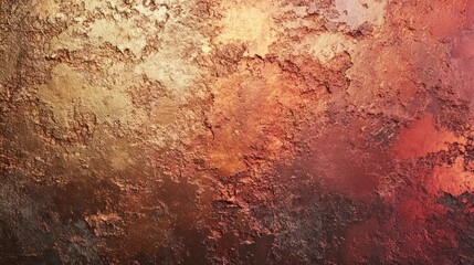 Fototapeta premium Gradient of rose gold to deep copper with a rough, metallic texture, providing a luxurious and artistic finish.
