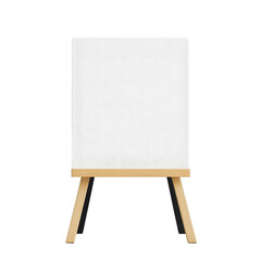 Empty Canvas on Easel