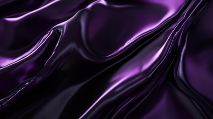 Obraz premium Midnight black transitioning into violet with a high-gloss sheen, creating a mysterious and sleek backdrop.