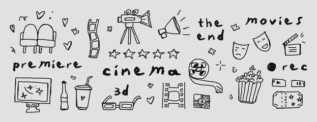 Big cinema set with cute 