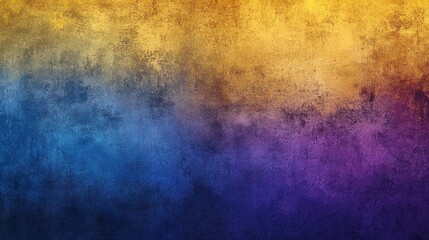 Fototapeta premium photograph of Grainy textures fading from yellow to blue and purple