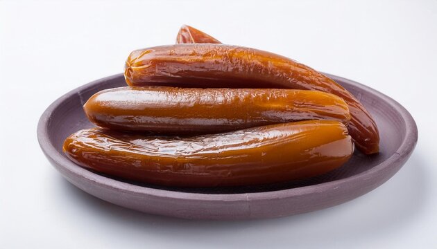 Spanish Food, Lechazo on white background isolated.