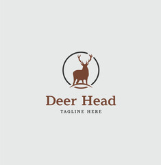 Deer vector logo design