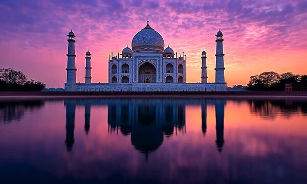 Taj Mahal at Sunset