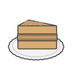 チョコレートケーキ　イラスト