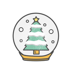 スノードーム　イラスト