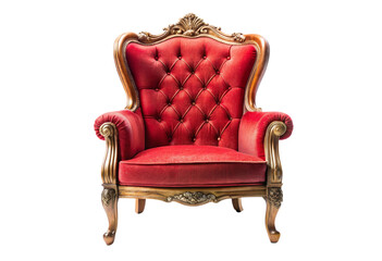 vintage red armchair png