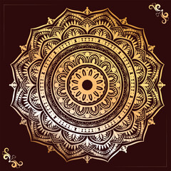 background with ornamental Mandala design