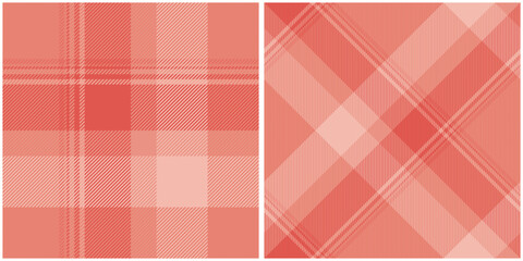 red plaid fabric with checkered pattern and soft pastel texture