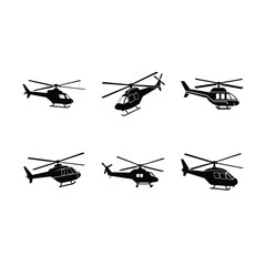 Helicopter Vector and Line Art Generative AI Design – Digital Printable Graphic