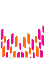 abstract background with rounded stripes pink orange