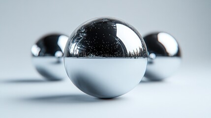 Reflective Spheres Abstract Photography
